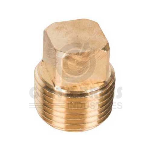 Brass Compression Square Plug